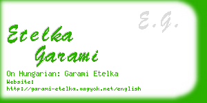 etelka garami business card